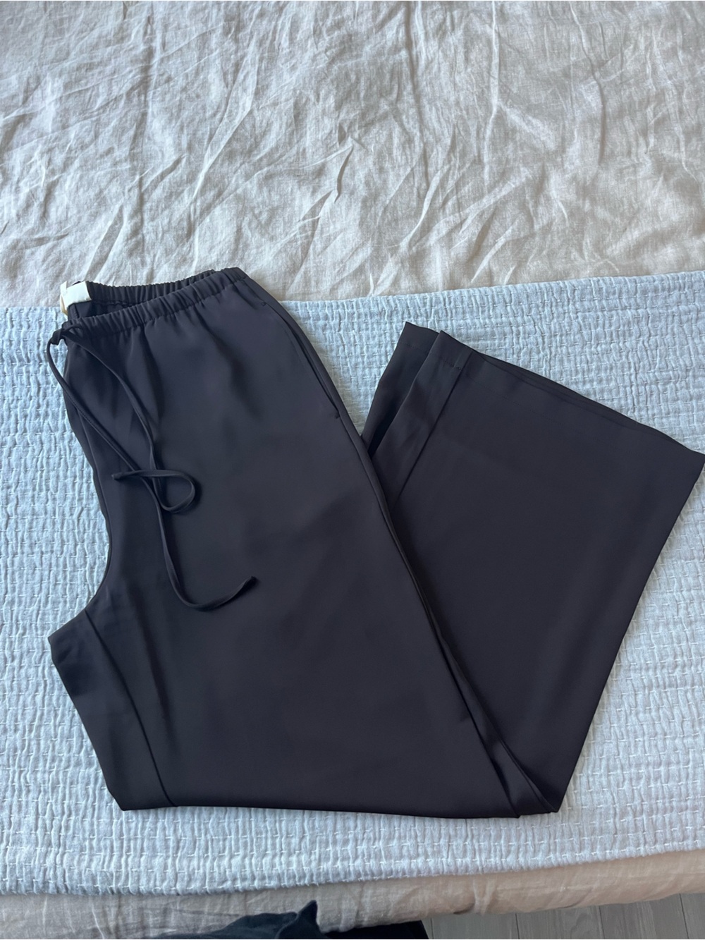 Brown Silk Pants